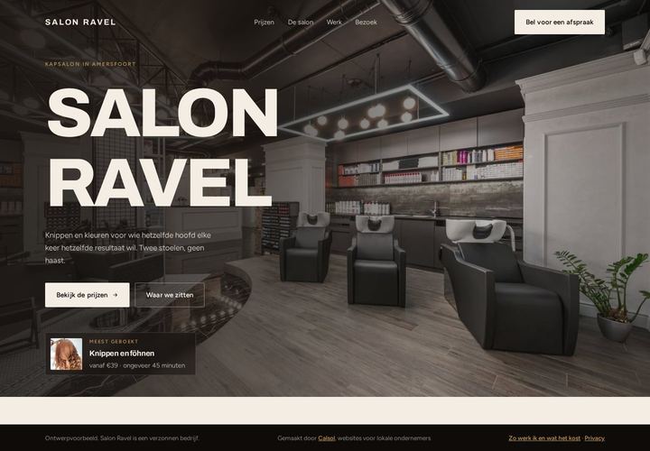 Ontwerp voor een kapsalon